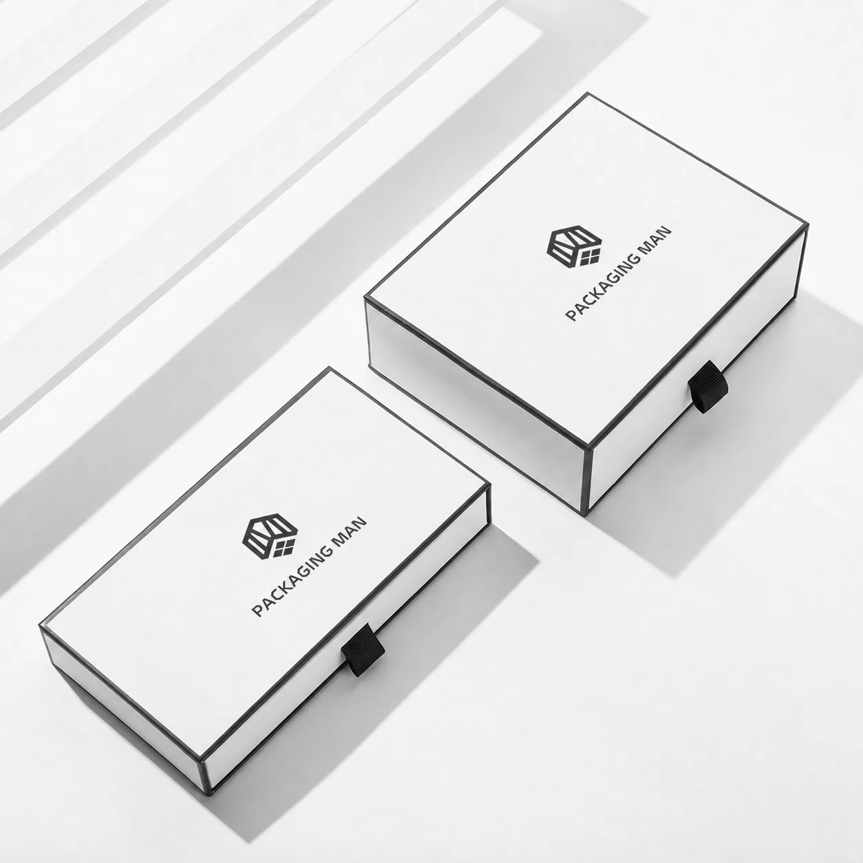 Black and White Minimalist Drawer Gift Box Set